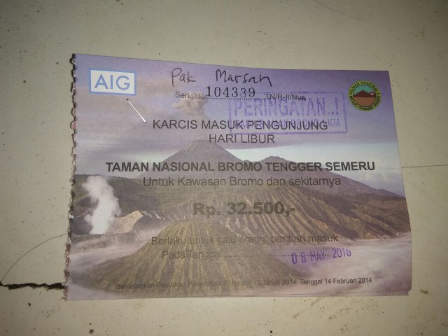 tiket bromo