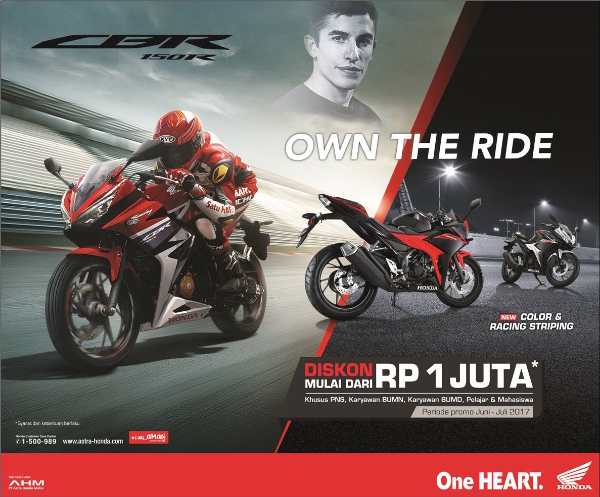 Diskon Honda CBR150R, Diskon pembelian Honda CBR150R, promo pembelian honda cb150r, potongan harga pembelian honda cb150r