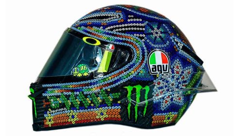 Desain Helm Huichols Valentino Rossi