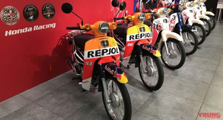 Detail Dari Honda Super Cub Yang Dipakai Marquez Dan Pedrosa