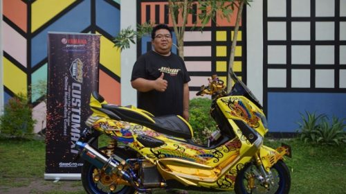 Suhang Wong pemenang semifinal kelas NMAX CustoMAXI Banjarmasin_800x533