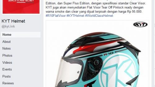 Harga Flat Visor Helm KYT R10