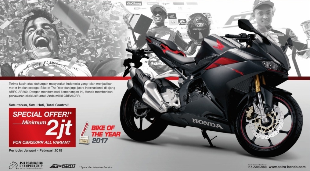 Diskon Honda CBR250RR