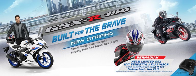 Beli Suzuki GSX-R150 Sekarang Berhadiah Helm Full Face KYT